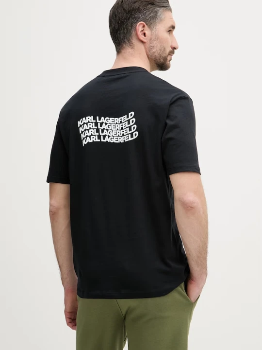 Zdjęcie produktu Karl Lagerfeld t-shirt męski bawełniany czarny