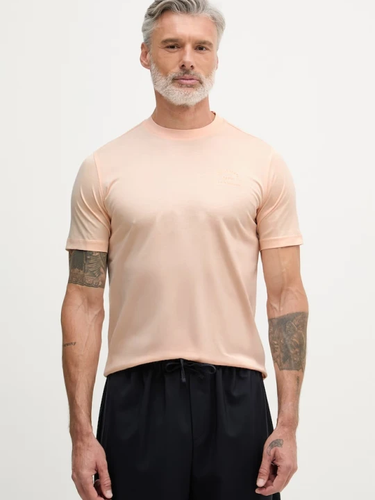 Zdjęcie produktu Karl Lagerfeld T-shirt męski bawełniany pomarańczowy