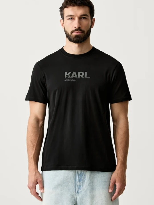 Zdjęcie produktu Karl Lagerfeld T-shirt męski bawełniany czarny