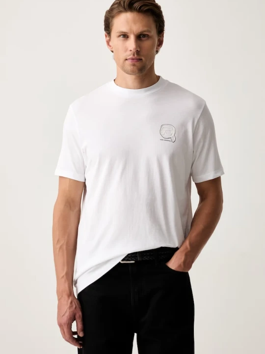 Zdjęcie produktu Karl Lagerfeld T-shirt męski bawełniany biały
