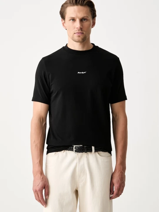 Zdjęcie produktu Karl Lagerfeld T-shirt męski bawełniany z elastanem czarny