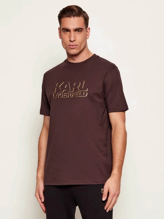 Zdjęcie produktu Karl Lagerfeld T-shirt | Regular Fit brązowy