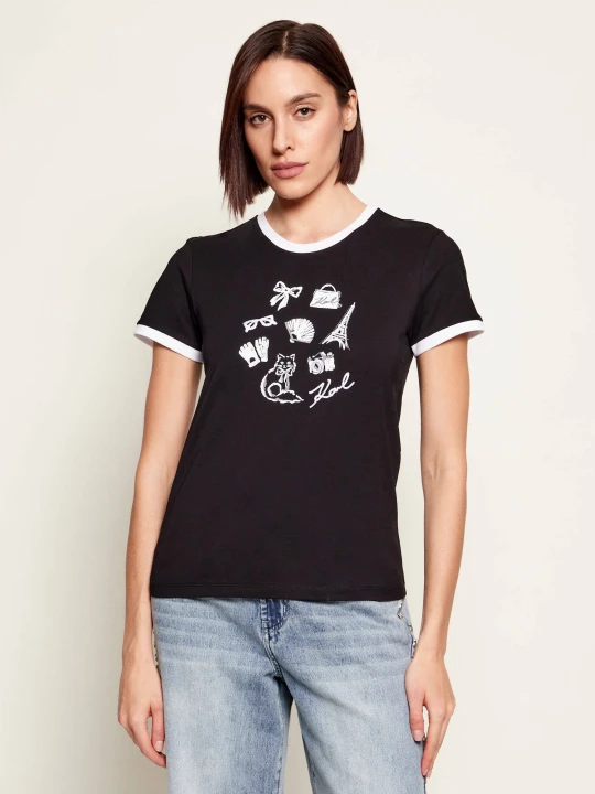 Zdjęcie produktu Karl Lagerfeld T-shirt | Regular Fit czarny