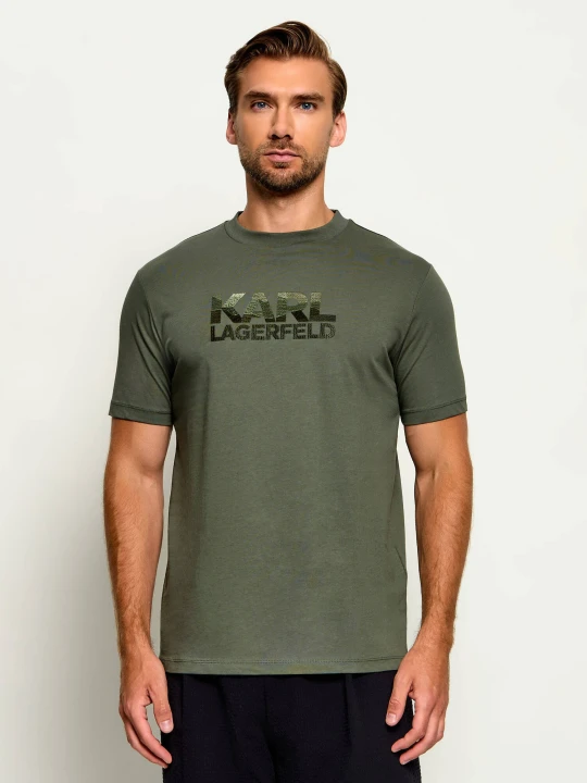 Zdjęcie produktu Karl Lagerfeld T-shirt | Regular Fit oliwkowy