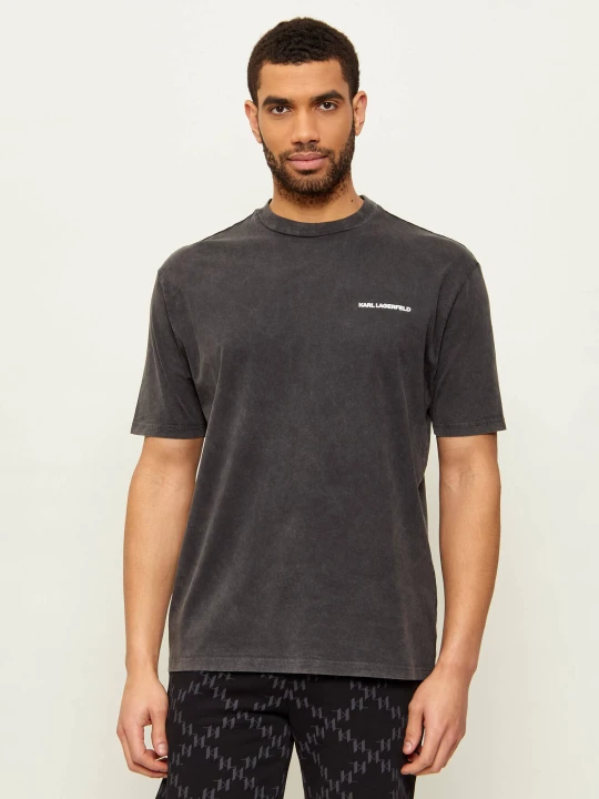 Zdjęcie produktu Karl Lagerfeld T-shirt | Relaxed fit grafitowy