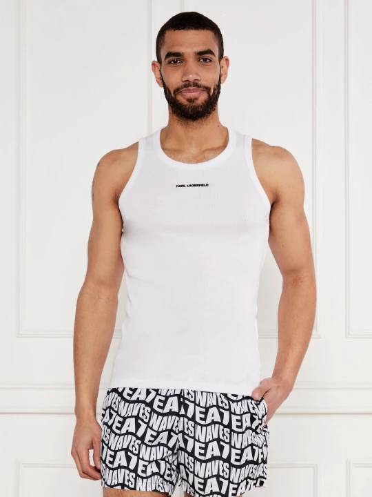 Zdjęcie produktu Karl Lagerfeld Tank top | Slim Fit biały