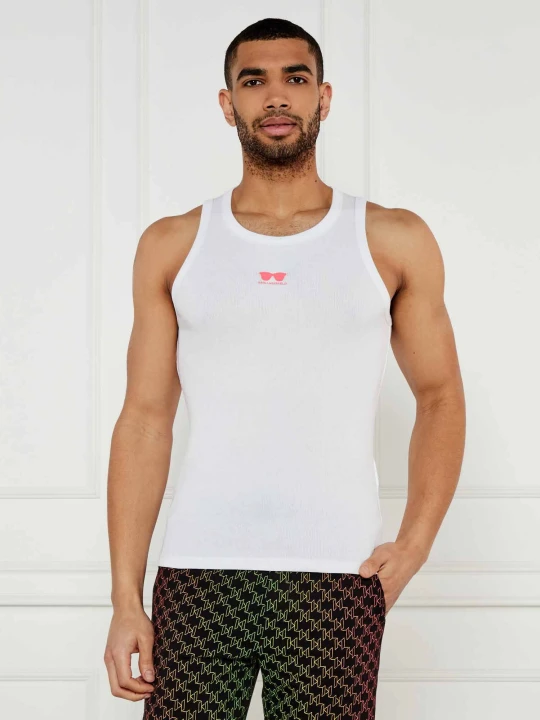 Zdjęcie produktu Karl Lagerfeld Tank top | Slim Fit biały