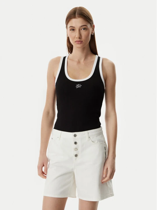Zdjęcie produktu KARL LAGERFELD Top B2W17003 Czarny Slim Fit