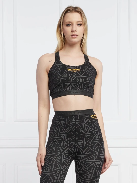 Zdjęcie produktu Karl Lagerfeld Top | Slim Fit czarny