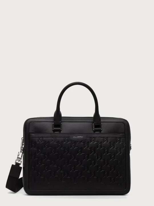 Zdjęcie produktu Karl Lagerfeld torba na laptopa męska skórzana K / LOOM czarny