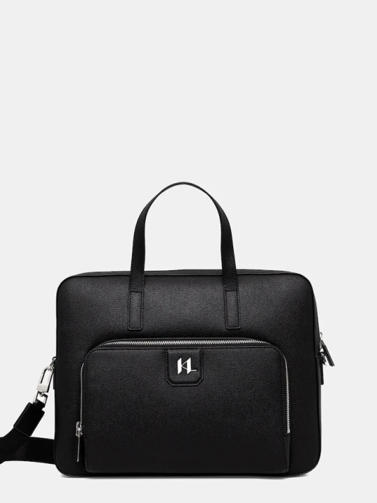 Zdjęcie produktu Karl Lagerfeld torba skórzana K/MONOGRAM czarny