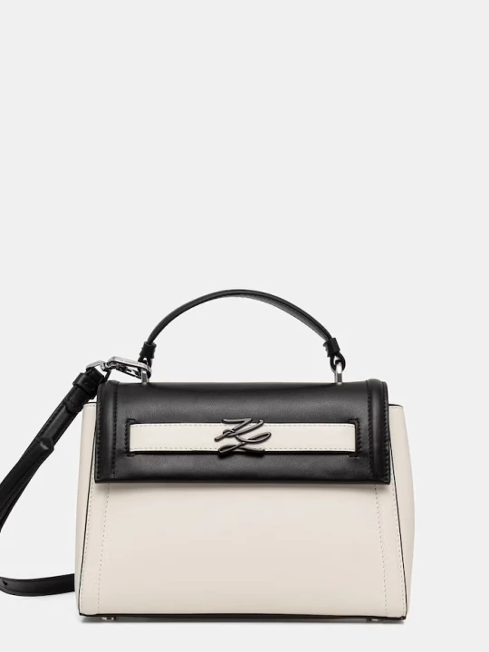 Zdjęcie produktu Karl Lagerfeld torebka bagietka damska skórzana K/AUTOGRAPH biały