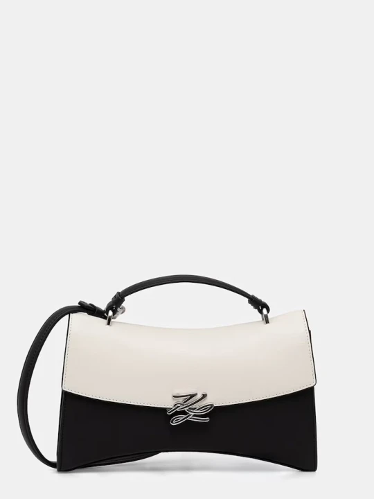 Zdjęcie produktu Karl Lagerfeld torebka bagietka damska skórzana K / AUTOGRAPH czarny