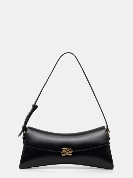Zdjęcie produktu Karl Lagerfeld torebka bagietka damska skórzana K/AUTOGRAPH czarny