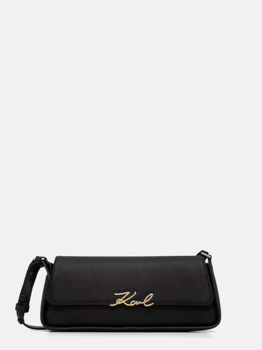 Zdjęcie produktu Karl Lagerfeld torebka bagietka damska skórzana K / SIGNATURE czarny