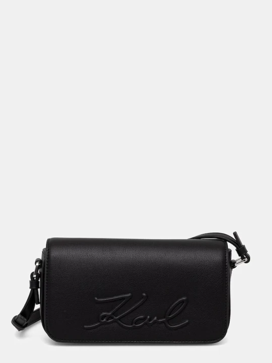 Zdjęcie produktu Karl Lagerfeld torebka bagietka damska z imitacji skóry K/VILLE czarny