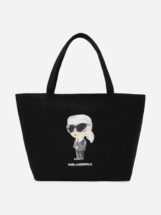 Zdjęcie produktu Karl Lagerfeld torebka bawełniana IKON czarny