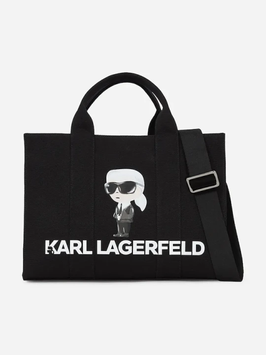 Zdjęcie produktu Karl Lagerfeld torebka bawełniana IKON czarny
