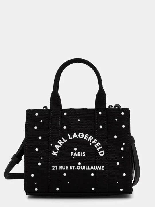Zdjęcie produktu Karl Lagerfeld torebka crossbody damska bawełniana K / RSG czarny