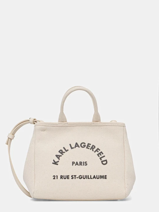 Zdjęcie produktu Karl Lagerfeld torebka crossbody damska bawełniana K / RSG CONV. beżowy