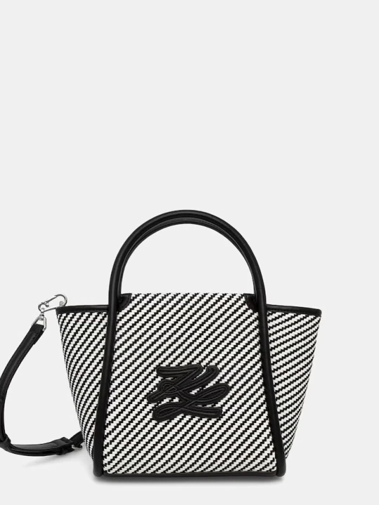 Zdjęcie produktu Karl Lagerfeld torebka crossbody damska pleciona K / AUTOGRAPH biały