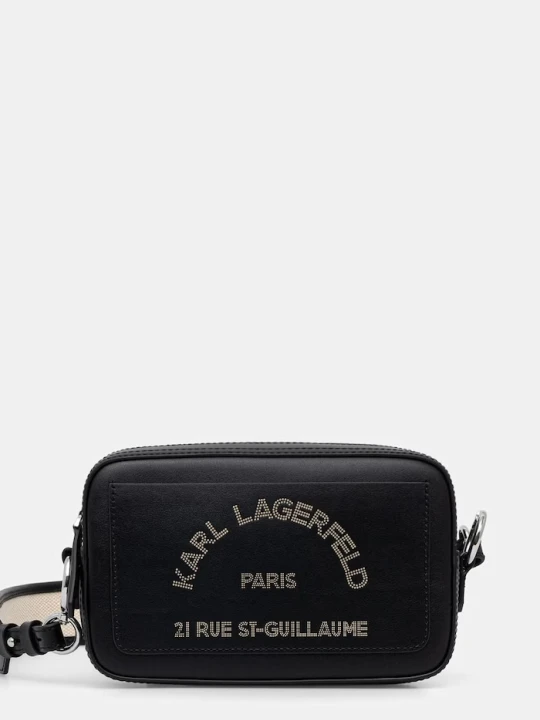 Zdjęcie produktu Karl Lagerfeld torebka crossbody damska skórzana czarny