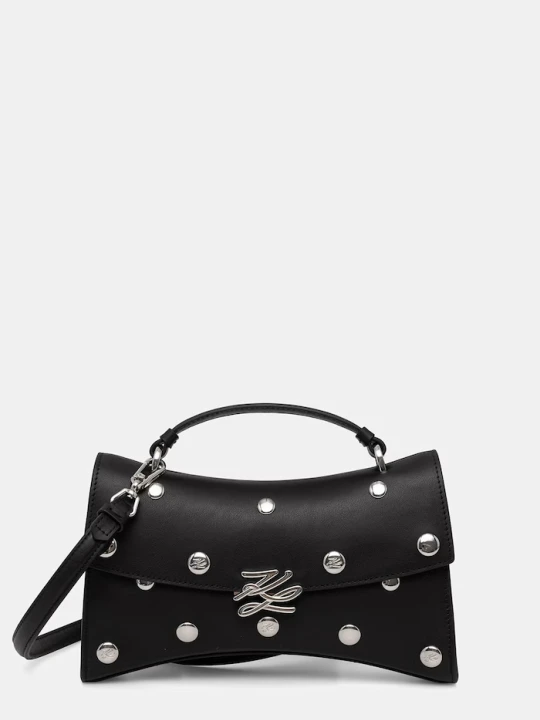 Zdjęcie produktu Karl Lagerfeld torebka crossbody damska skórzana K/AUTOGRAPH czarny