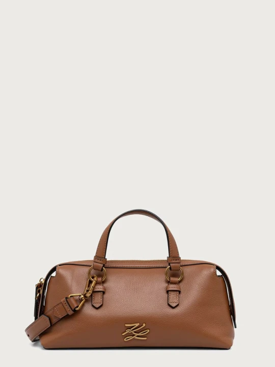Zdjęcie produktu Karl Lagerfeld torebka crossbody damska skórzana K / AUTOGRAPH brązowy