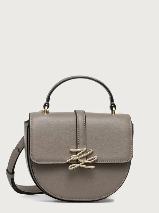 Zdjęcie produktu Karl Lagerfeld torebka crossbody damska skórzana K / AUTOGRAPH szary