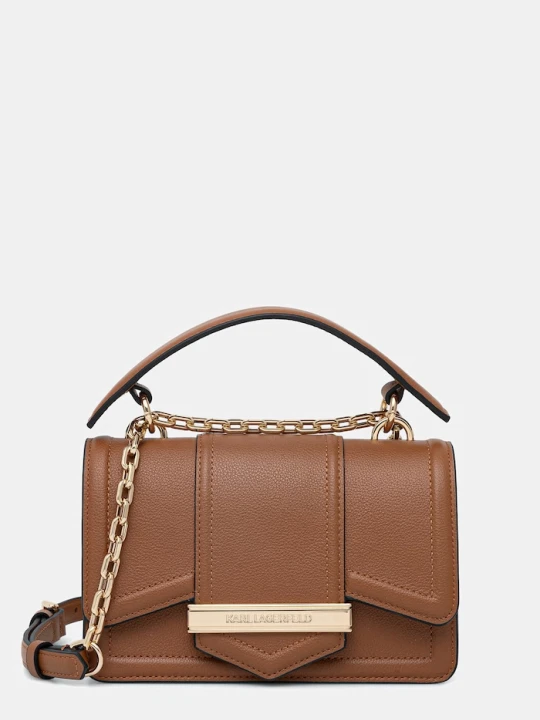 Zdjęcie produktu Karl Lagerfeld torebka crossbody damska skórzana K/NOVA brązowy
