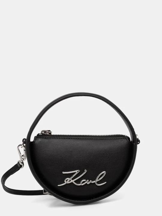 Zdjęcie produktu Karl Lagerfeld torebka crossbody damska skórzana K/SIGNATURE czarny