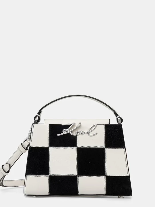 Zdjęcie produktu Karl Lagerfeld torebka crossbody damska skórzana K / SIGNATURE biały