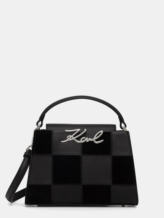 Zdjęcie produktu Karl Lagerfeld torebka crossbody damska skórzana K / SIGNATURE czarny