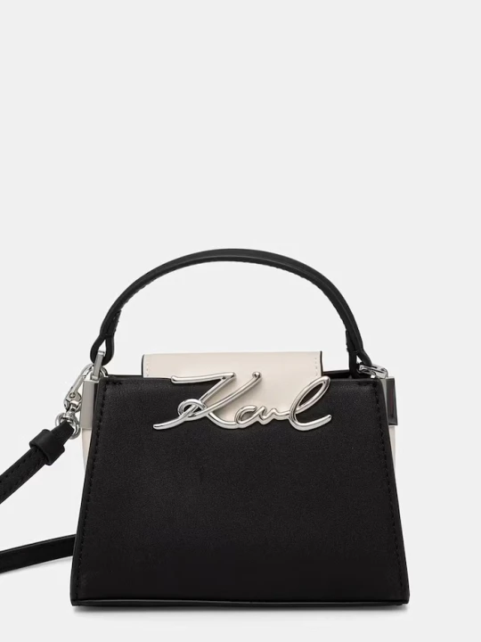 Zdjęcie produktu Karl Lagerfeld torebka crossbody damska skórzana K / SIGNATURE czarny