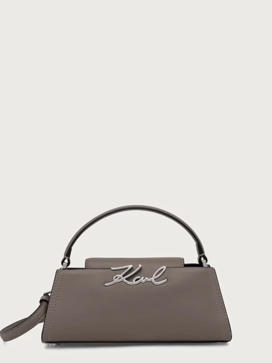 Zdjęcie produktu Karl Lagerfeld torebka crossbody damska skórzana K / SIGNATURE szary