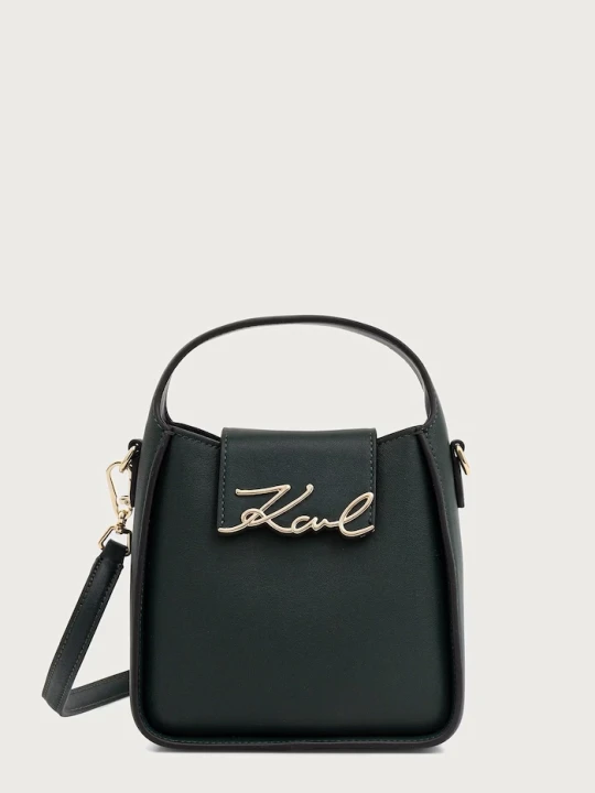 Zdjęcie produktu Karl Lagerfeld torebka crossbody damska skórzana zielony