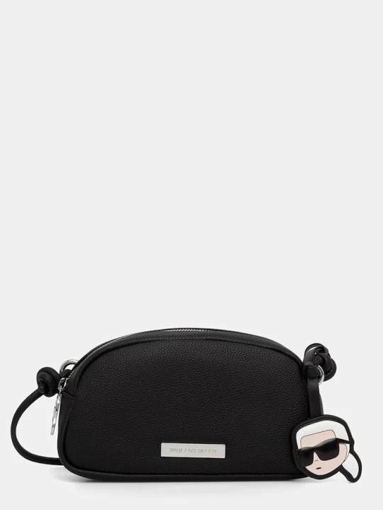 Zdjęcie produktu Karl Lagerfeld torebka crossbody damska z imitacji skóry IKON czarny