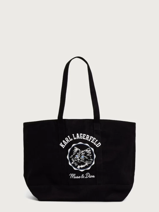 Zdjęcie produktu Karl Lagerfeld torebka damska bawełniana czarny