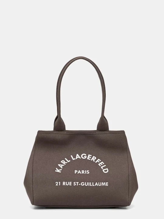 Zdjęcie produktu Karl Lagerfeld torebka damska bawełniana K/RSG brązowy