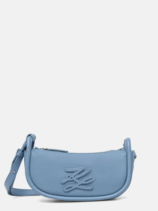 Zdjęcie produktu Karl Lagerfeld torebka damska skórzana K/AUTOGRAPH niebieski