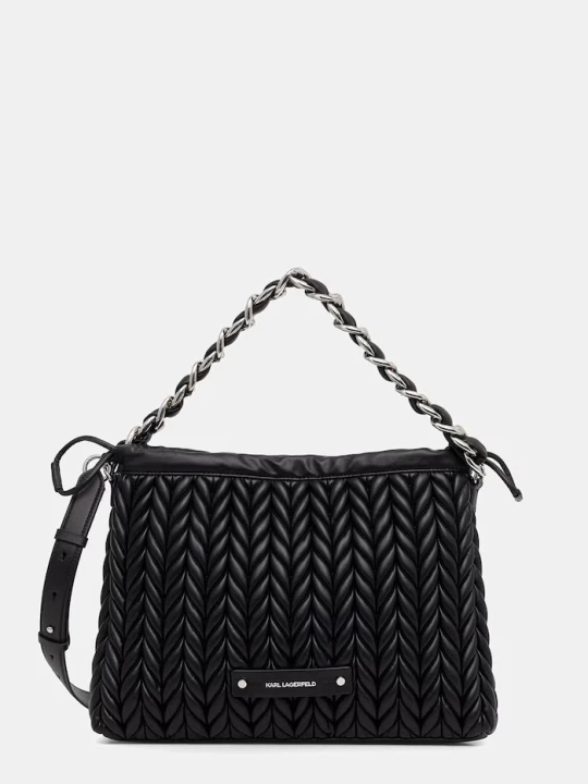 Zdjęcie produktu Karl Lagerfeld torebka damska z imitacji skóry K / WEAVE czarny