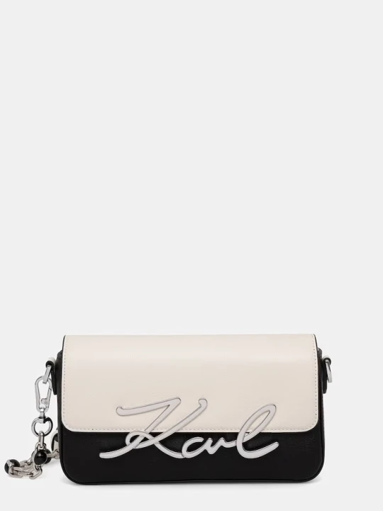 Zdjęcie produktu Karl Lagerfeld torebka hobo damska skórzana K/SIGNATURE czarny