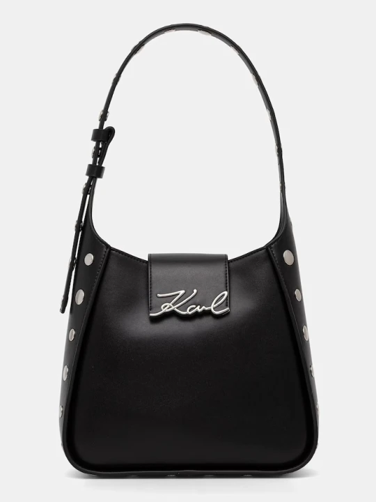 Zdjęcie produktu Karl Lagerfeld torebka hobo damska skórzana K / SIGNATURE czarny