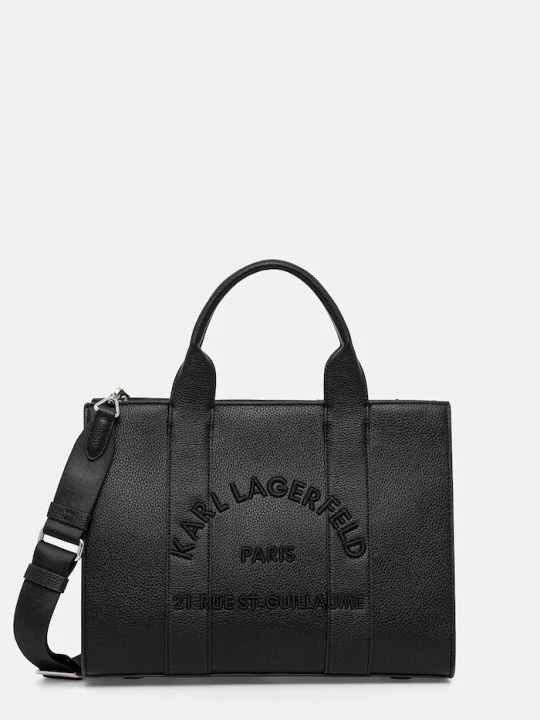 Zdjęcie produktu Karl Lagerfeld torebka shopper damska z imitacji skóry K/RSG MD czarny