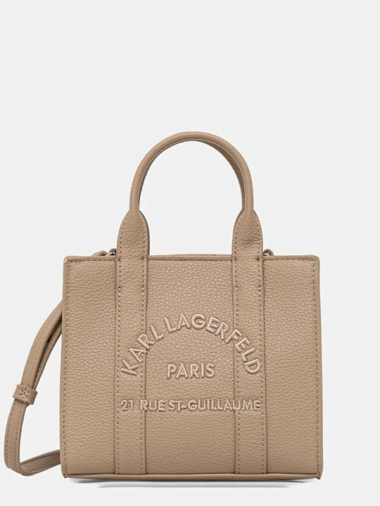 Zdjęcie produktu Karl Lagerfeld torebka tote damska z imitacji skóry K/RSG MN beżowy