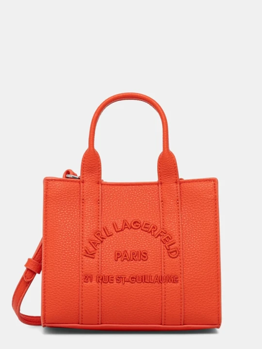 Zdjęcie produktu Karl Lagerfeld torebka tote damska z imitacji skóry K/RSG MN pomarańczowy