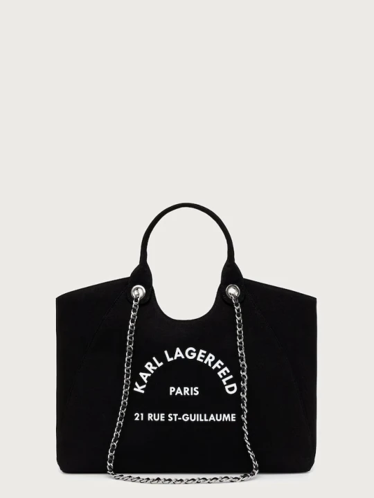 Zdjęcie produktu Karl Lagerfeld torebka shopper damska bawełniana czarny