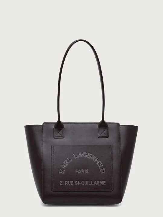 Zdjęcie produktu Karl Lagerfeld torebka shopper damska skórzana brązowy