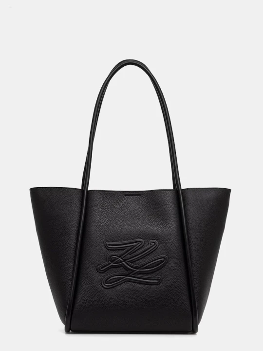 Zdjęcie produktu Karl Lagerfeld torebka shopper damska skórzana K/AUTOGRAPH czarny