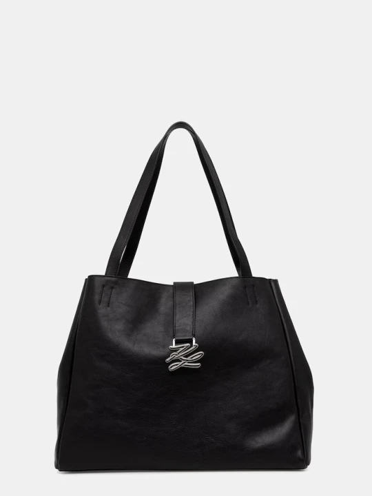 Zdjęcie produktu Karl Lagerfeld torebka shopper damska skórzana K/AUTOGRAPH czarny